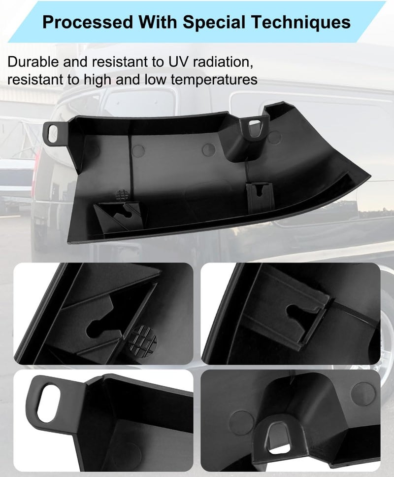 ULZOZN Roof Molding Rear Exterior Fit for Chevy Chevrolet Express GMC Savana 2003-2023 Replace 15215525 15215527, 1 Pair LH ＆ RH Panel Applique Molding - Image 3